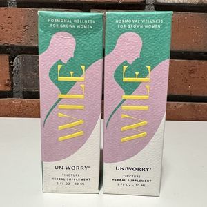 2 Wile Un-worry Burnout Relief Tincture Relaxing Herbal Supplemen 1 fl oz NEW
